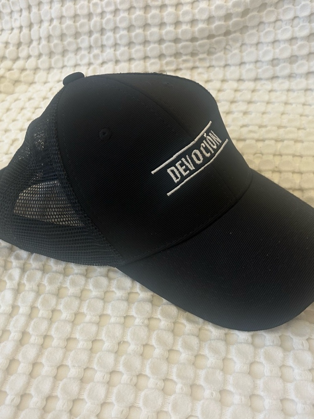 Devocion Coffee Black Mesh Baseball Cap - Black
